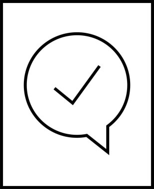 SMS ve Metin konuşma ikonu vektör illüstrasyonu