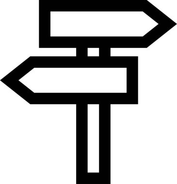 Yol tabelası. Basit resimleme