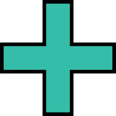 ekle, artı simge vektör illüstrasyonu 