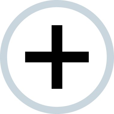 ekle, artı simge vektör illüstrasyonu 