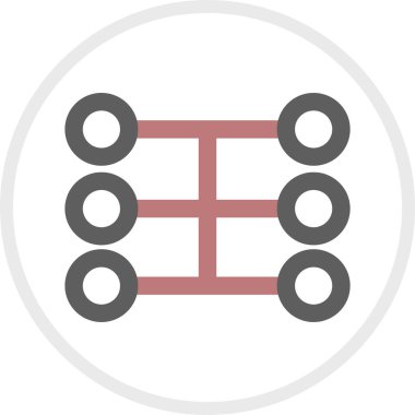 Basit internet bağlantısı simgesi, vektör illüstrasyonu