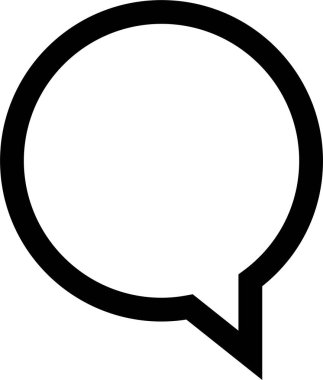 konuşma kabarcığı vektör çizimi