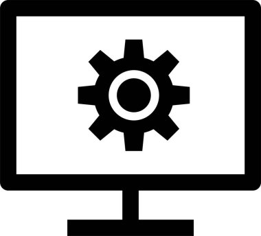 Ayarlar. Web simgesi basit illüstrasyon