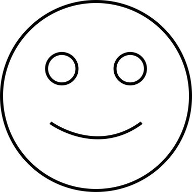 yüz simgesi, vektör illüstrasyonu 