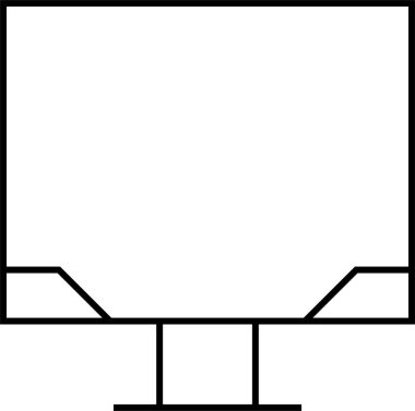 Basit web bilgi simgesi, vektör illüstrasyonu