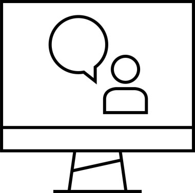 SMS ve Metin konuşma ikonu vektör illüstrasyonu