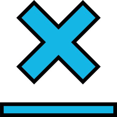 Basit bilgisayar arayüzü simgesi, vektör illüstrasyonu