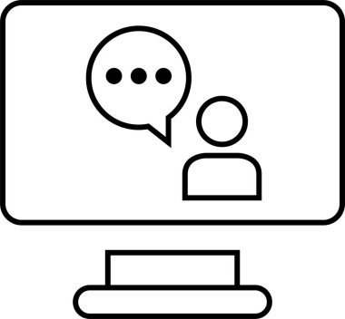 SMS ve Metin konuşma ikonu vektör illüstrasyonu