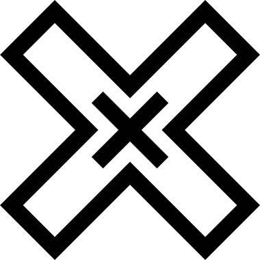 Basit bilgisayar arayüzü simgesi, vektör illüstrasyonu