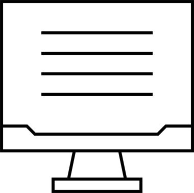 Basit web bilgi simgesi, vektör illüstrasyonu