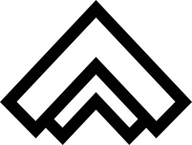 kullanıcı arayüzü yukarı ok simgesi, vektör illüstrasyonu