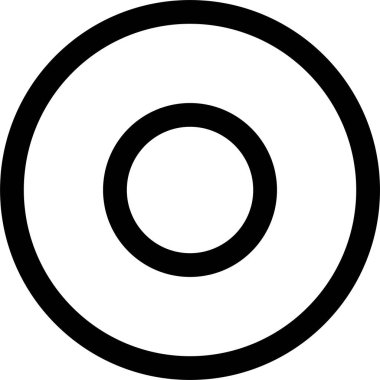 Soyut geometrik şekillerin basit simgesi, vektör illüstrasyonu