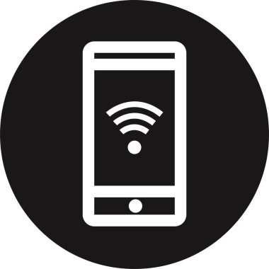 Basit internet bağlantısı simgesi, vektör illüstrasyonu