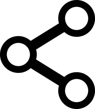 Paylaş. Web simgesi basit illüstrasyon