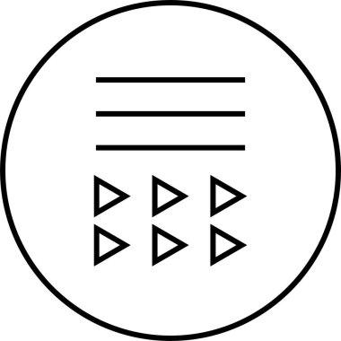 Soyut geometrik şekillerin basit simgesi, vektör illüstrasyonu