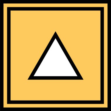 üçgen soyut işaret vektör çizimi