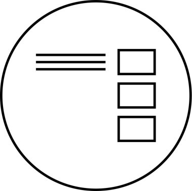 Web arayüzü simgesi, vektör illüstrasyonu