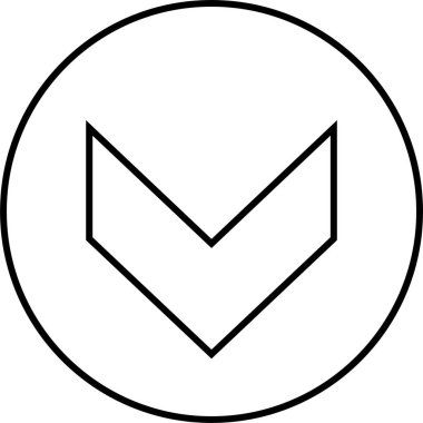 kullanıcı arayüzü ok simgesi, vektör illüstrasyonu