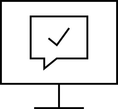 SMS ve Metin konuşma ikonu vektör illüstrasyonu