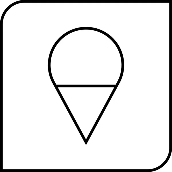 아이콘 아이콘이야 Map Icon Vector Illustration — 스톡 벡터