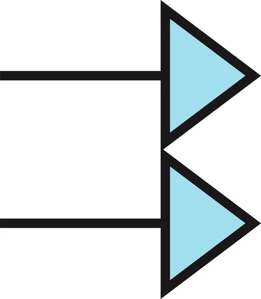 User Interface Arrows Icon Vector Illustration — Διανυσματικό Αρχείο