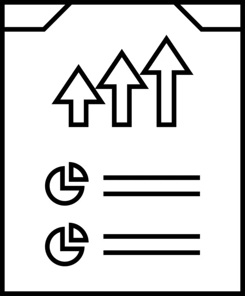 Semplice Rapporto Icona Vettoriale Illustrazione — Vettoriale Stock