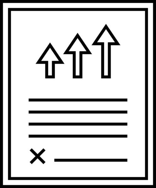 Prosty Raport Ikona Wektor Ilustracja — Wektor stockowy