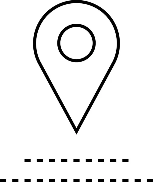 Locatie Icoon Navigatie Icoon Kaartpictogram Vectorafbeelding — Stockvector