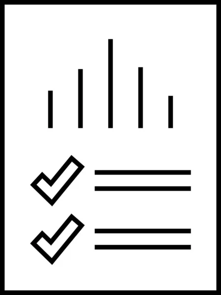 Проста Піктограма Звіту Векторна Ілюстрація — стоковий вектор