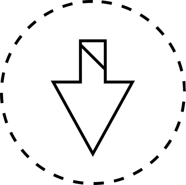 Icona Freccia Web Illustrazione Vettoriale — Vettoriale Stock