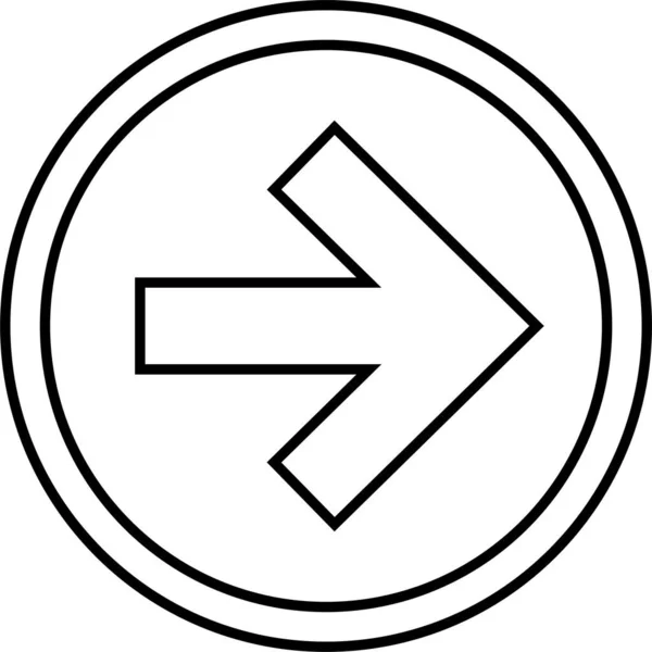 Web Arrow Simgesi Vektör Llüstrasyonu — Stok Vektör