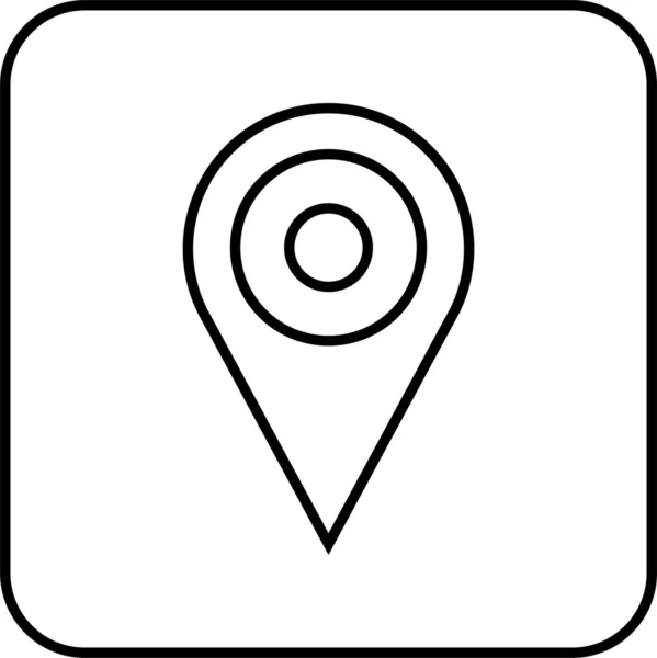 Locatie Icoon Navigatie Icoon Kaartpictogram Vectorafbeelding — Stockvector