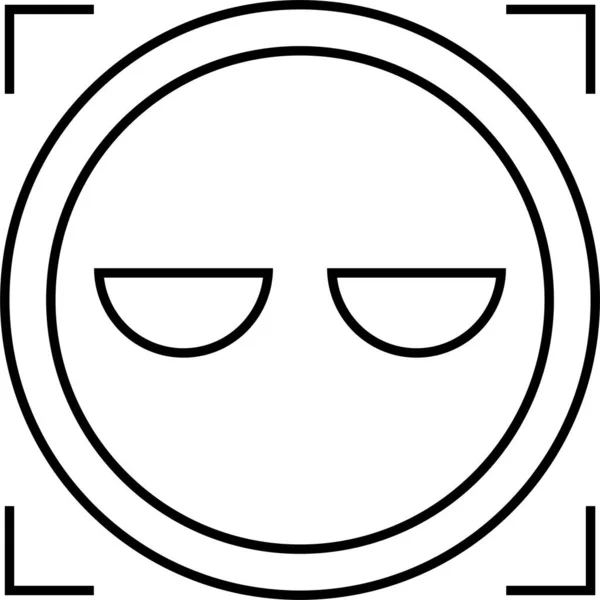 Ilustração Vetor Face Emoji — Vetor de Stock