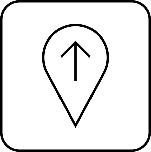 Standort Symbol Navigationssymbol Kartensymbol Vektorillustration — Stockvektor
