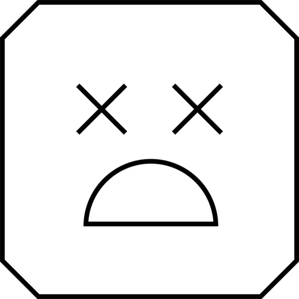 Ilustração Vetor Face Emoji —  Vetores de Stock