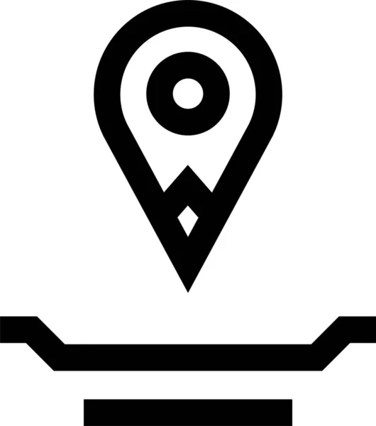 Location Icon Navigation Icon Map Icon Vector Illustration — Stock Vector