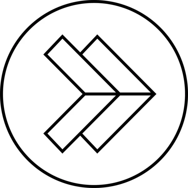 Webpfeil Symbol Vektorillustration — Stockvektor