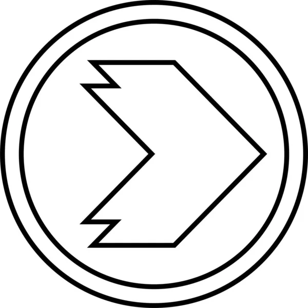 Web Arrow Icon Vector Illustratie — Stockvector