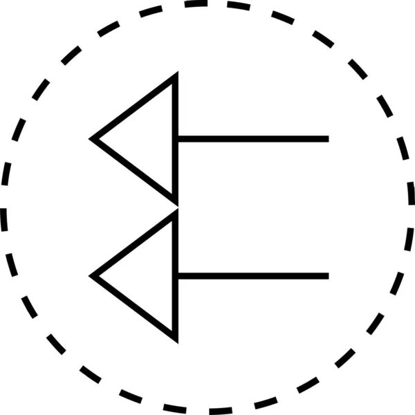 Web Arrow Icon Vector Illustration — Stock Vector