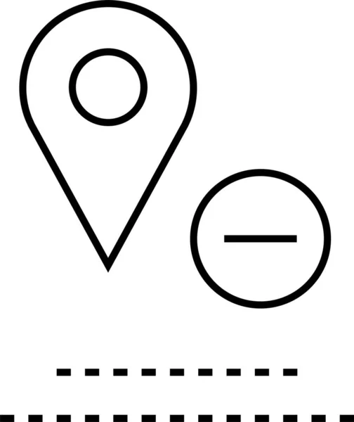 Standort Symbol Navigationssymbol Kartensymbol Vektorillustration — Stockvektor