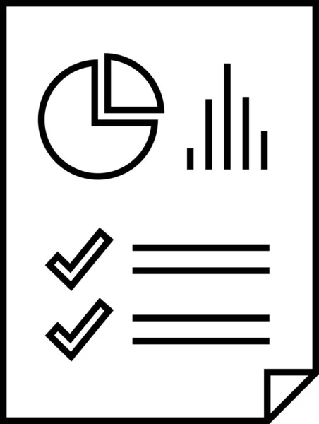 Simple Report Icon Vector Illustration — Stock Vector