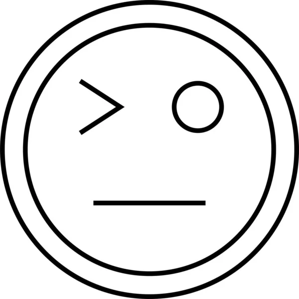 Emoji Faccia Vettoriale Illustrazione — Vettoriale Stock