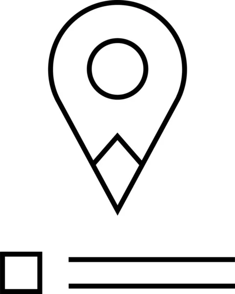 Icône Localisation Icône Navigation Icône Carte Illustration Vectorielle — Image vectorielle