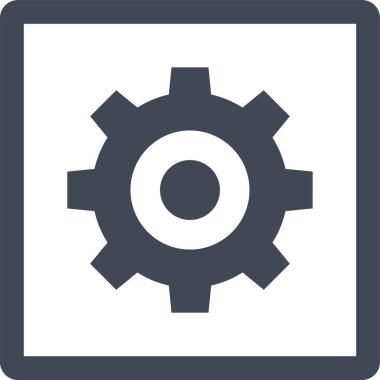 Teçhizat Web simgesi basit illüstrasyon