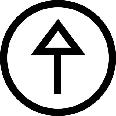 kullanıcı arayüzü yukarı ok simgesi, vektör illüstrasyonu