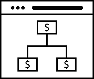 iş ve finans düz simgesi, vektör illüstrasyonu