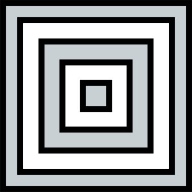 Basit bilgisayar arayüzü simgesi, vektör illüstrasyonu