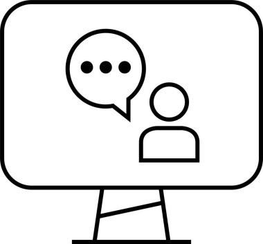 SMS ve Metin konuşma ikonu vektör illüstrasyonu