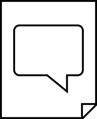 SMS ve Metin konuşma ikonu vektör illüstrasyonu