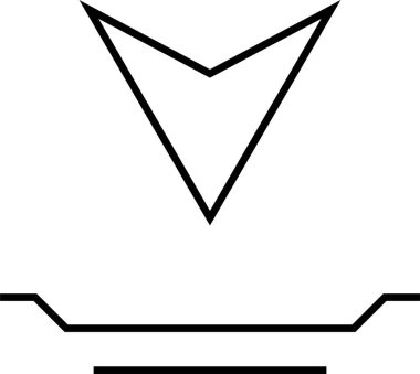 Konum simgesi. Yönlendirme simgesi. Harita Simgesi, Vektör İllüstrasyonu